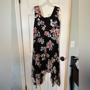 Lane Bryant Floral Sharkbite Dress